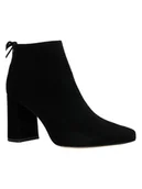 Botki damskie - Wojas Skórzane botki w kolorze czarnym - miniaturka - grafika 1