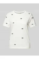 Koszulki i topy damskie - T-shirt z wyhaftowanym motywem model CAMINO - Ichi - miniaturka - grafika 1