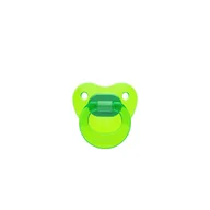 Smoczki uspokajające - WEE BABY SMOCZEK ORTODONTYCZNY ZIELONY CLEAR 0M+ - miniaturka - grafika 1