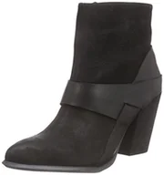 Kozaki damskie - ALDO Kyna damskie kozaki z krótką cholewką, czarny - Schwarz Black Leather 97-36 EU - miniaturka - grafika 1