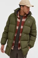 Kurtki męskie - Tommy Jeans kurtka puchowa męska kolor zielony zimowa - miniaturka - grafika 1