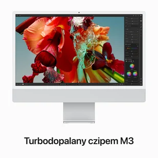 Apple iMac 24" 4,5K Retina M3 8-core CPU + 10-core GPU / 16GB / 512GB SSD / Gigabit Ethernet / Srebrny (Silver) - Zestawy komputerowe - miniaturka - grafika 14