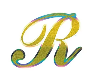 Quattroerre 20018 monogram litera R, złota metaliczna - Akcesoria motocyklowe - miniaturka - grafika 1