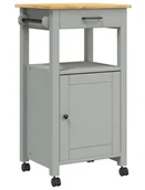 Wózki kuchenne - Klasyczny szary wózek kuchenny z szufladą T6-A84 - miniaturka - grafika 1