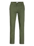 Spodnie męskie - Jack & Jones Spodnie chino "Bolton" w kolorze oliwkowym - miniaturka - grafika 1