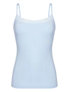Triumph Top Feel Of Modal 10221654 Błękitny Slim Fit - Piżamy damskie - miniaturka - grafika 1