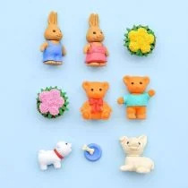 Iwako Zestaw gumki do ścierania puzzle Animal Park - Przybory szkolne - miniaturka - grafika 1