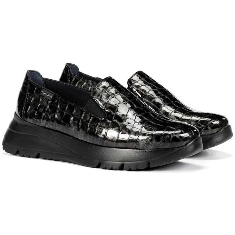 Mokasyny damskie Fluchos 505493 EIRA F2159 SIUX ANTRACITA R.40