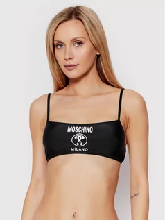 Stroje kąpielowe - Moschino Underwear & Swim Góra od bikini A5732 5211 Czarny - grafika 1