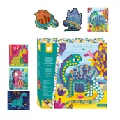 Zabawki kreatywne - Janod Zestaw Kreatywny Mozaika Dinozaury 4+, - miniaturka - grafika 1