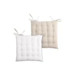 Stof Poduszka na krzesło Duo 40x40 écru - Poduszki na krzesła - miniaturka - grafika 1