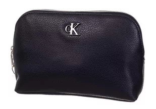 CALVIN KLEIN KOSMETYCZKA DAMSKA MINIMAL MONOGRAM MAKE UP BAG BLACK K60K608403 BDS - Kosmetyczki, organizery i kuferki - miniaturka - grafika 1