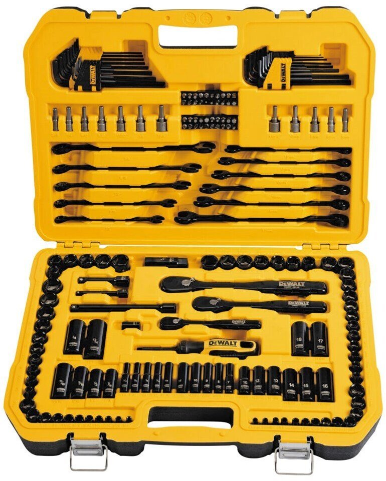 DeWalt Hedootools Zestaw kluczy nasadowych z czarnego chromu 184 el. DWMT45184-1 + walizka