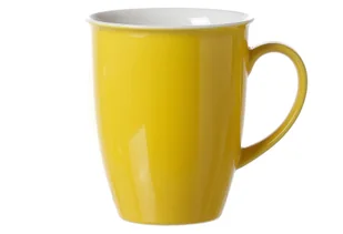 Żółty kubek do kawy Doppio 355ml - Kubki - miniaturka - grafika 1