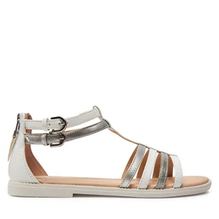 Sandały Geox J Sandal Karly Girl J7235D 054AJ C1Z1N D Biały - Buty dla dziewczynek - miniaturka - grafika 1