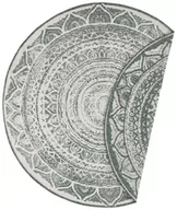 Dywany zewnętrzne - Zielono-kremowy dywan odpowiedni na zewnątrz NORTHRUGS Siruma, ø 200 cm - miniaturka - grafika 1