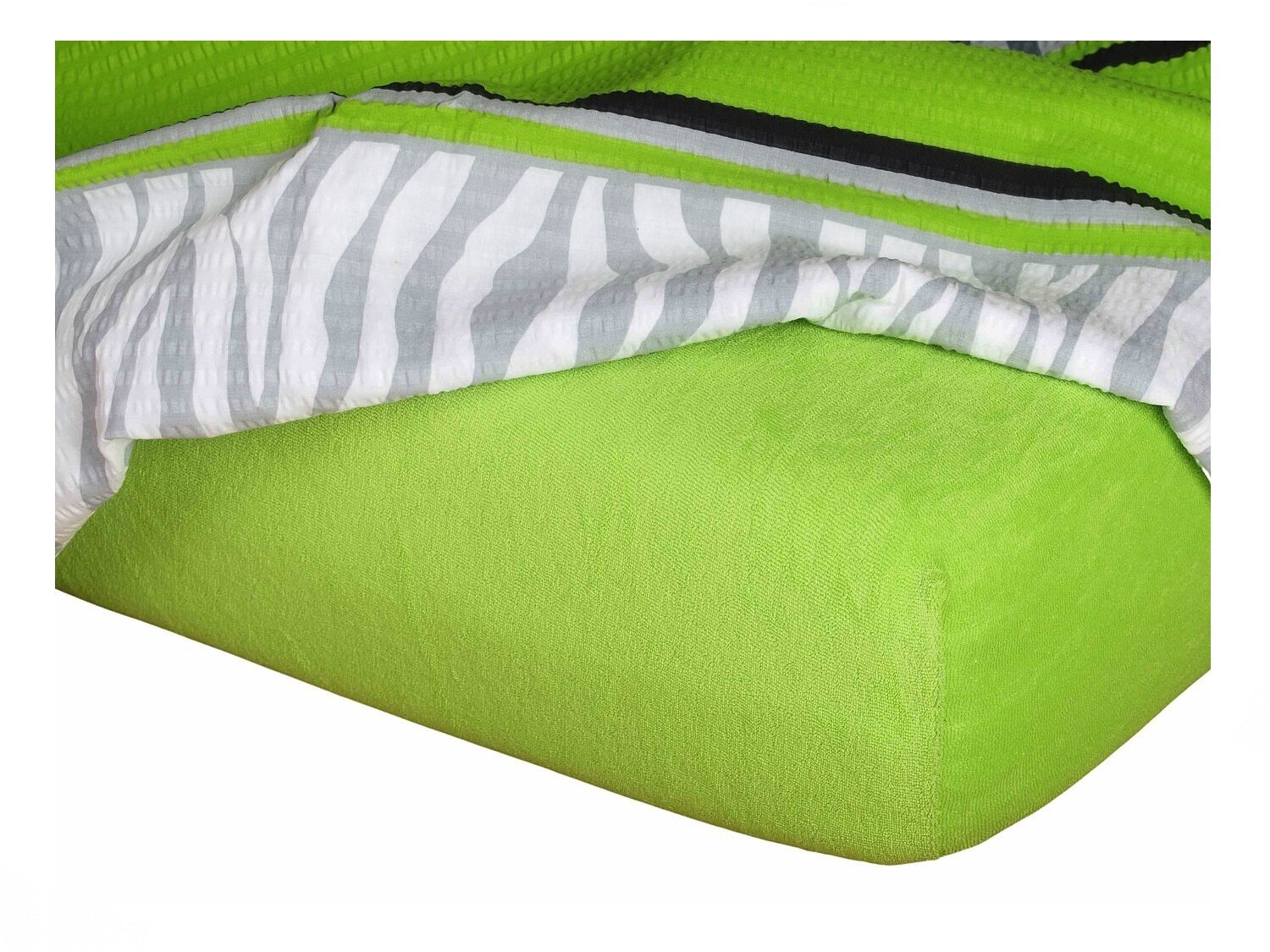Dadka Prześcieradło frotte kiwi 60x120x10 cm