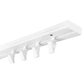 Karnisze - Karnisz PCV GO/ON! I torowy 160 cm z żabkami - miniaturka - grafika 1