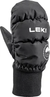 Rękawice narciarskie - Leki LEKI RĘKAWICE Little Eskimo Mitt Short black 3.0 - miniaturka - grafika 1