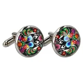 Spinki do mankietów i krawatów - Spinki do mankietów - koguty łowickie - miniaturka - grafika 1