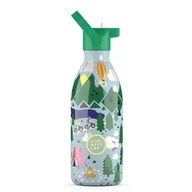 Zestawy naczyń dla dzieci - Cool Bottles Butelka termiczna Kids 500 ml Outdoor Adventure - miniaturka - grafika 1