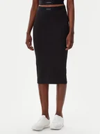 Spódnice - Calvin Klein Underwear Spódnica ołówkowa LV00QS7350 Czarny Slim Fit - miniaturka - grafika 1