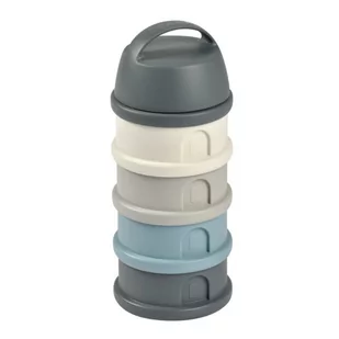 Beaba Pojemniki na mleko w proszku 4 komory mineral grey/blue - Pojemniki kuchenne - miniaturka - grafika 1