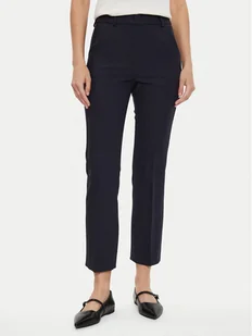 Weekend Max Mara Spodnie damskie Freda 2425136031 Granatowy Regular Fit - Spodnie damskie - miniaturka - grafika 1