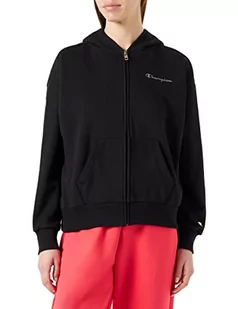 Champion Damska bluza z kapturem Eco Future Terry na zamek błyskawiczny, Czarny, M - Bluzy damskie - miniaturka - grafika 1
