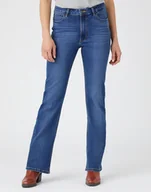 Spodnie damskie - Wrangler Bootcut Damskie Spodnie Jeansowe Hudson W20Bb940T-W29 L32 - miniaturka - grafika 1