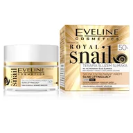 Kremy do twarzy - Eveline Royal Snail 50+ terapia śluzem ślimaka skoncentrowany krem silnie liftingujący na dzień i na noc 50ml 64820-uniw - miniaturka - grafika 1