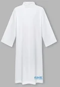 Szaty liturgiczne - Alba gładka lektorska z golfem - miniaturka - grafika 1