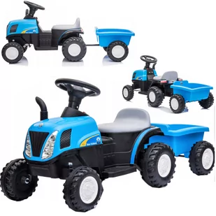COIL Jeździk na akumulator Traktor licencja New Holland niebieski - Chodziki - miniaturka - grafika 1