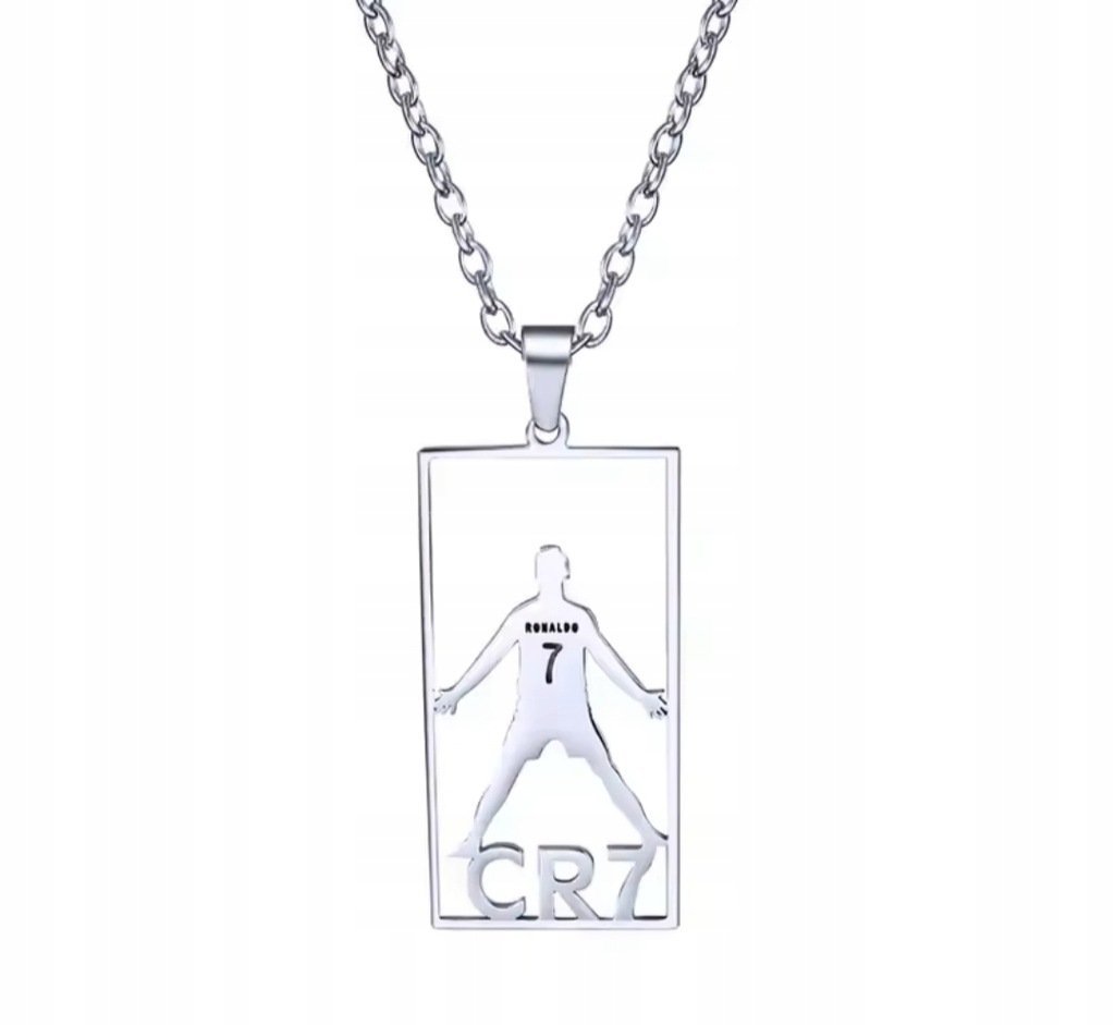 Naszyjnik wisiorek Crisitano Ronaldo CR7 SUI prezent streetwear Y2K