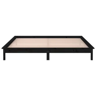 Lumarko Rama łóżka z LED, czarna, 200x200 cm, lite drewno! - Łóżka - miniaturka - grafika 8