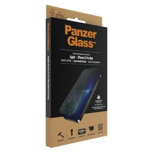 PanzerGlass Szkło ochronne Privacy na Apple iPhone 13 Pro Max PROP2746) Czarne - Szkła hartowane na telefon - miniaturka - grafika 1