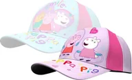 Czapki dla dzieci - Peppa Pig Cap - Kolorowa czapka dziecięca z uroczym motywem Świnki Peppy, 100% bawełna, różowa - miniaturka - grafika 1