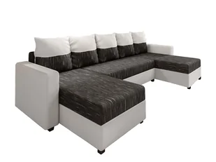 Kondela Narożnik U ze składaną Astano UL/P - szary/biały - Narożniki Kondela Narożnik U ze składaną Astano UL/P - szary/biały - Narożniki - miniaturka - grafika 1