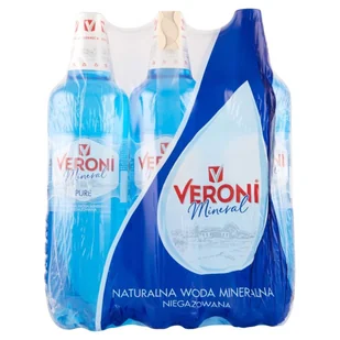 Veroni Mineral Pure Naturalna woda mineralna niegazowana 1,5 l x 6 sztuk - Woda - miniaturka - grafika 1