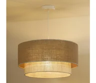 Lampy sufitowe - Duolla - Żyrandol na lince YUTE BOHO 3xE27/15W/230V śr. 60 cm brązowy/kremowy - miniaturka - grafika 1