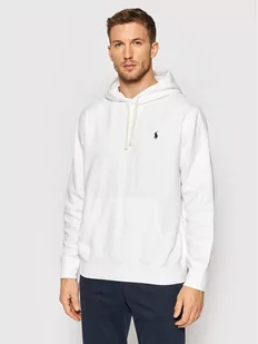 Ralph Lauren Polo Bluza Fleece 710766778009 Biały Regular Fit - Koszulki męskie - miniaturka - grafika 1