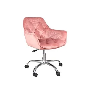 Fotel biurowy, krzesło biurowe ★KUPON 10% NA STRONIE★ Fotel obrotowy Q-190 VELVET Signal Różowy | DARMOWA 🚀 - Fotele i krzesła biurowe - miniaturka - grafika 1