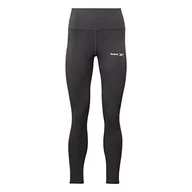 Legginsy - Reebok Damskie legginsy Id Energy Poly, Nocna czerń, S - miniaturka - grafika 1