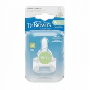 Dr Brown''s smoczek do butelek wąski poziom Y / 9m+ - Smoczki do butelek - miniaturka - grafika 1
