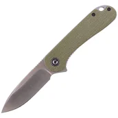 Noże - CIVIVI Elementum Flipper Olive Micarta, Satin Finish (C907S) - miniaturka - grafika 1