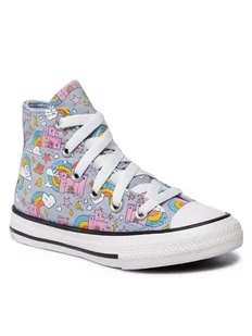 Converse Trampki Ctas Hi 372943C Niebieski - Buty dla dziewczynek - miniaturka - grafika 1
