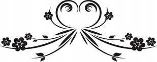 Naklejka na ścianę meble lustro dekor Ornament 123, 60x25 cm - Naklejki na ścianę - miniaturka - grafika 1