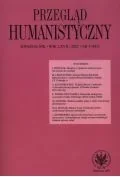 Przegląd Humanistyczny 2023/4 (483) - Czasopisma - miniaturka - grafika 1