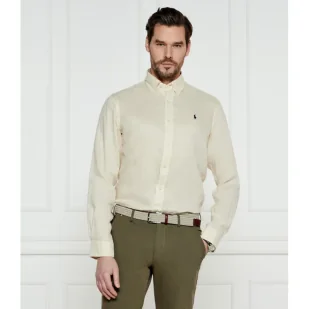 POLO RALPH LAUREN Lniana koszula Custom fit - Koszule męskie - miniaturka - grafika 1
