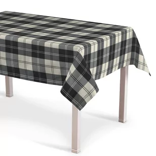 Dekoria Obrus prostokątny krata czarno-biała 130 × 130 cm Edinburgh - Obrusy i serwetki - miniaturka - grafika 1